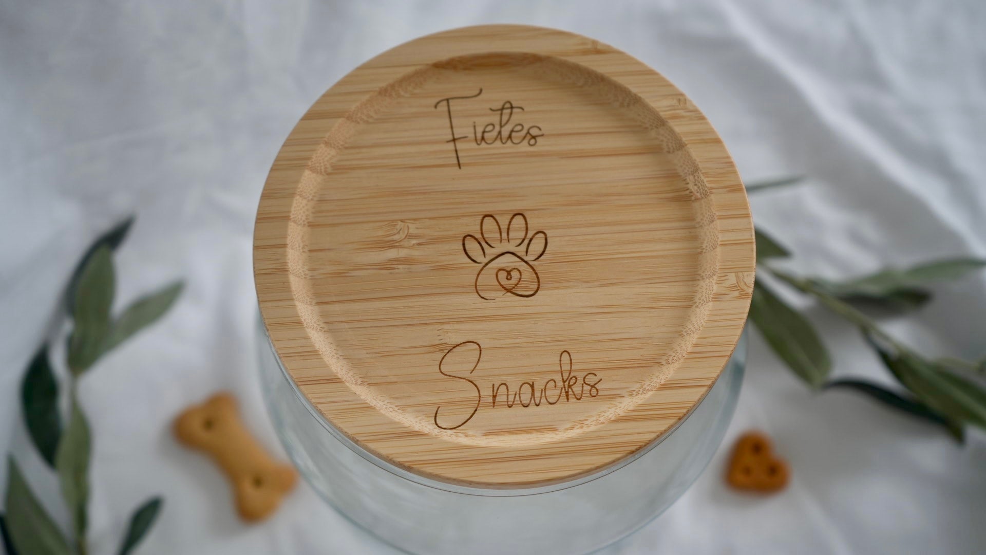 Große personalisierte Leckerli-Dose - Fietes-Pawluxe