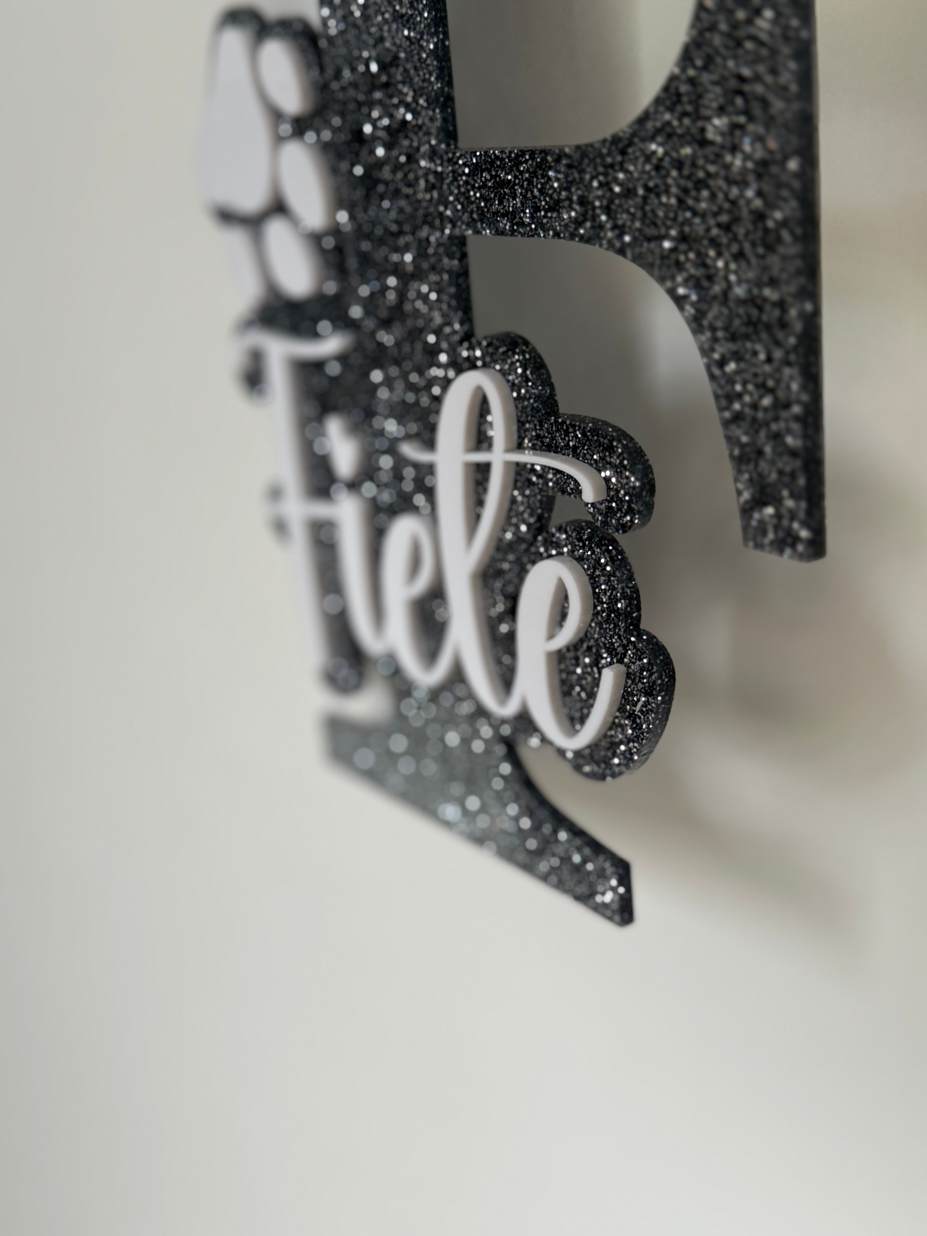 Personalisiertes Schild- Anfangsbuchstabe - Fietes-Pawluxe