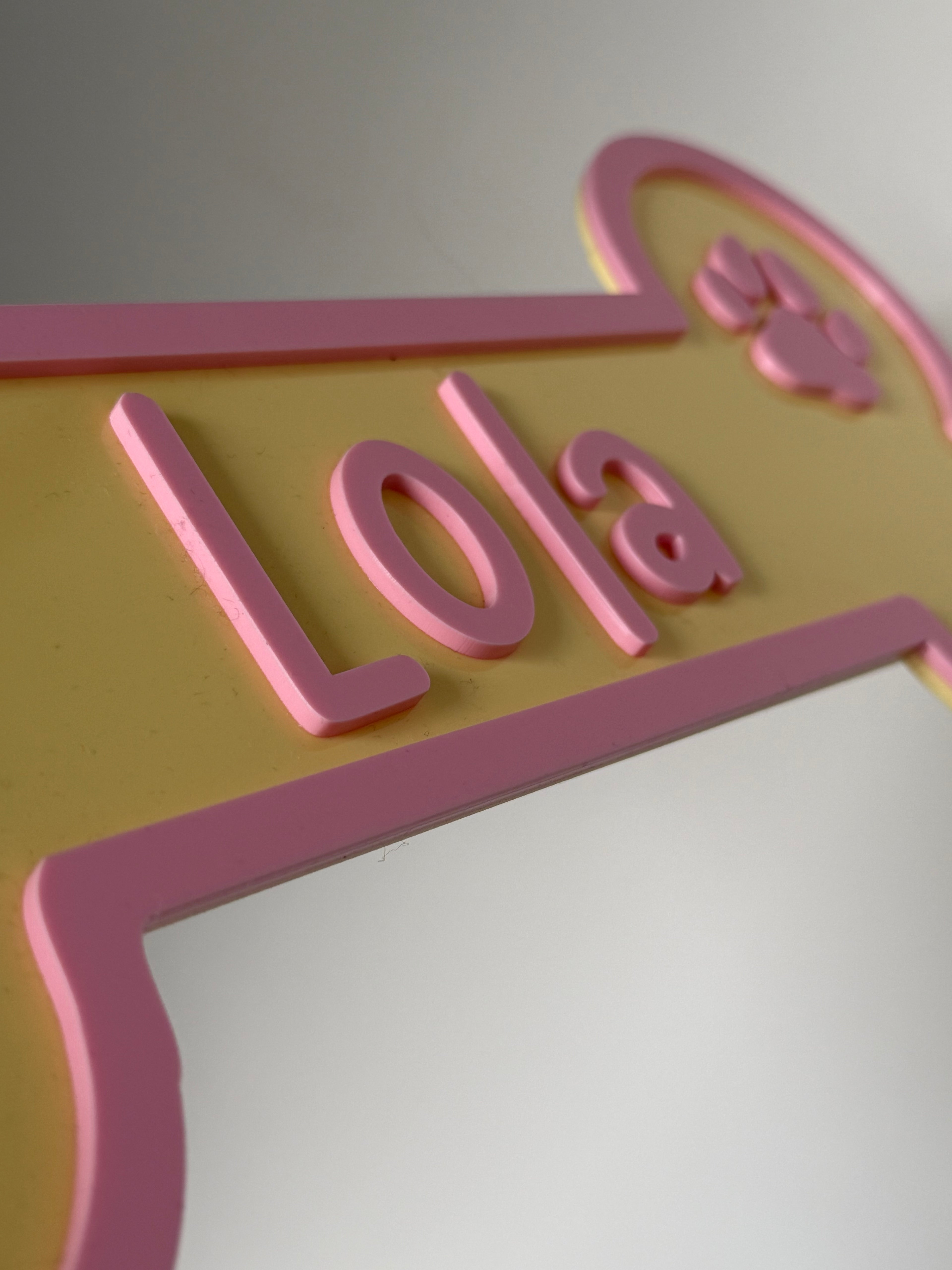 Personalisiertes Knochenschild - Fietes-Pawluxe