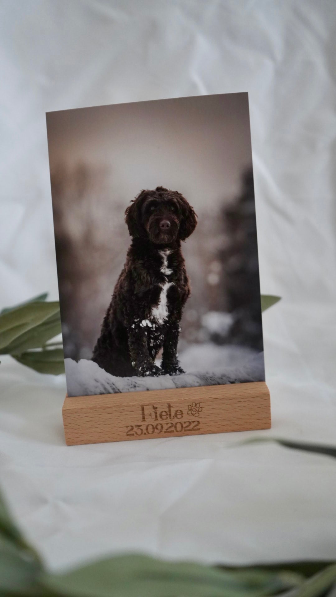 Personalisierter Fotohalter - Fietes-Pawluxe