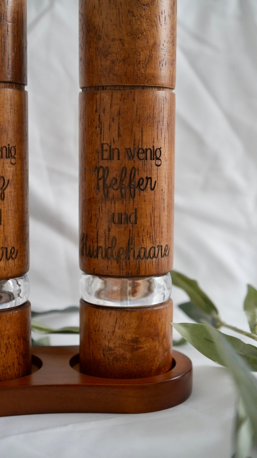 Salz- & Pfeffermühlen aus Holz mit Gravur - Fietes-Pawluxe