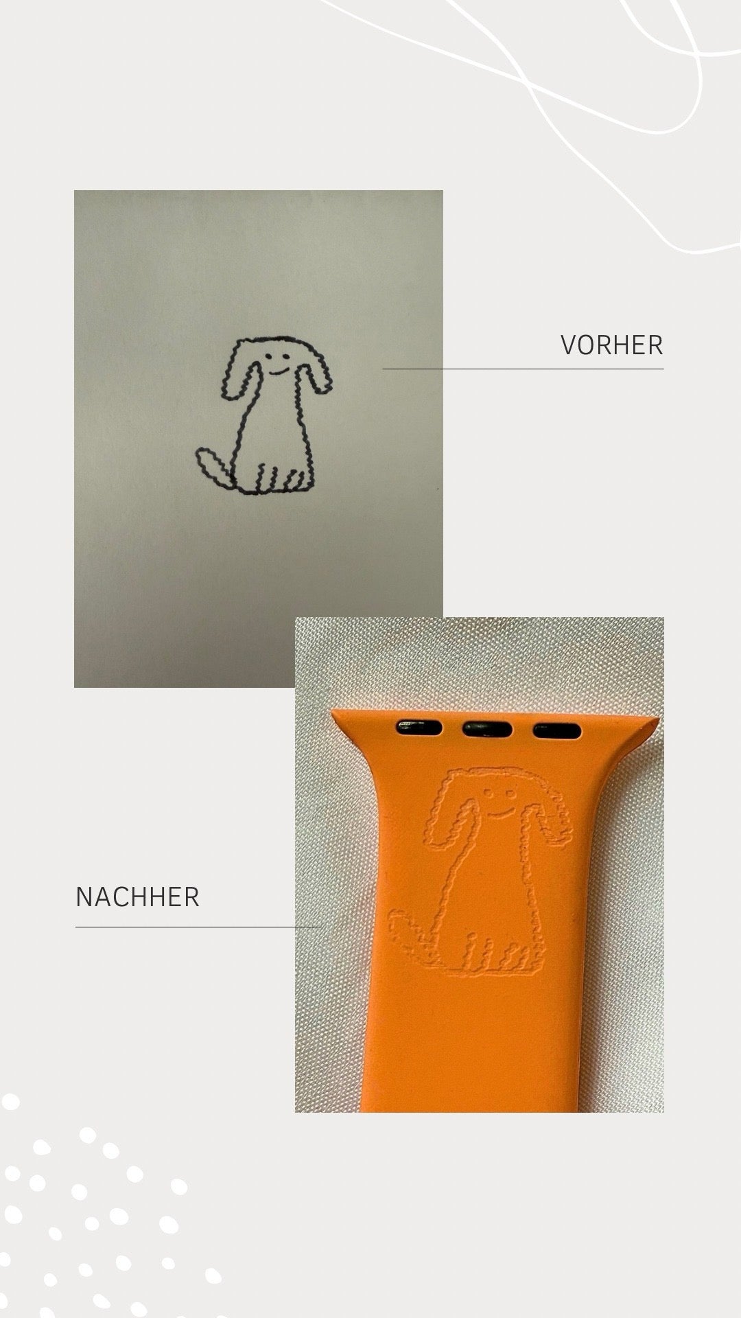 Personalisiertes Apple Watch Armband - Fietes-Pawluxe