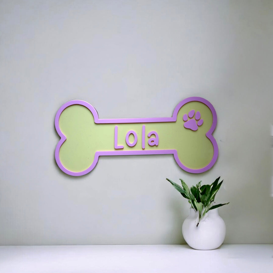 Personalisiertes Knochenschild - Fietes-Pawluxe